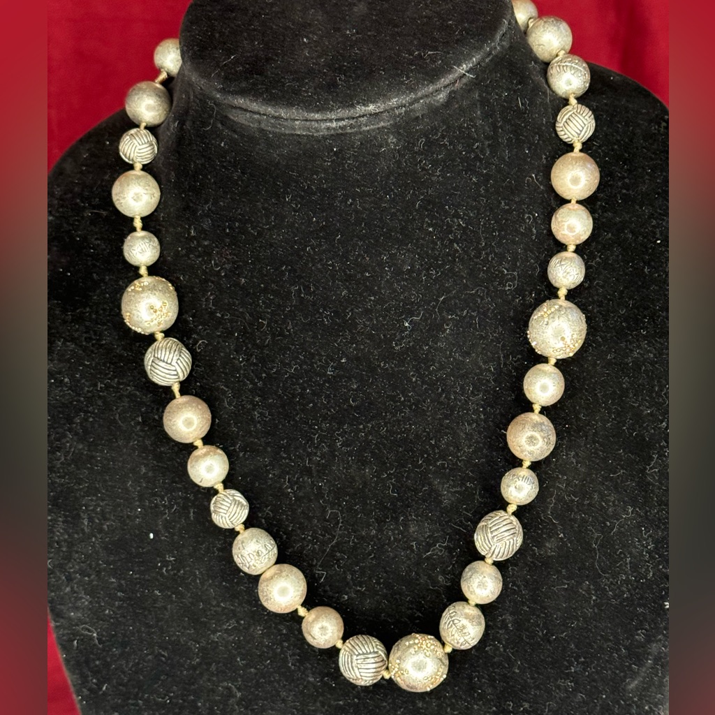 Sigrid Olsen Goldtone/Silvertone Beaded Strand Necklace!